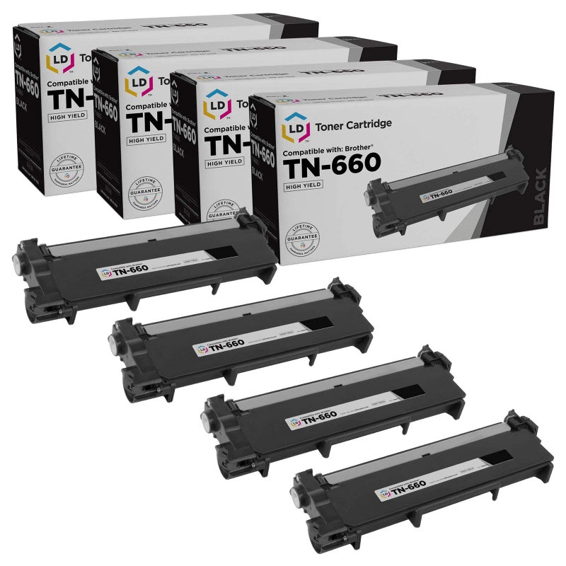 LD Products Compatible Toner Cartridge TN660 Replacement for Brother TN660 TN-660 TN 660 TN630 High Yield use in HL-L2380DW HL-L2300D DCP-L2540DW L2540DW MFC-L2700DW MFC-L2685DW MFCL2700DW (Black, - Image 1